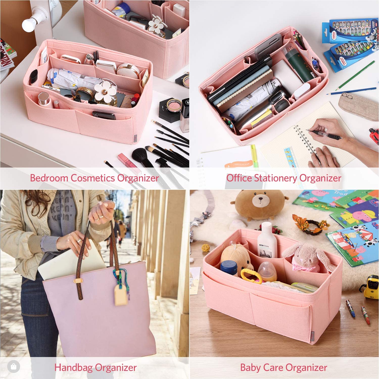 Felt Purse Organizer, Bag in Bag Organizer For Tote & Handbag Speedy Neverfull, Medium Large Extra Large