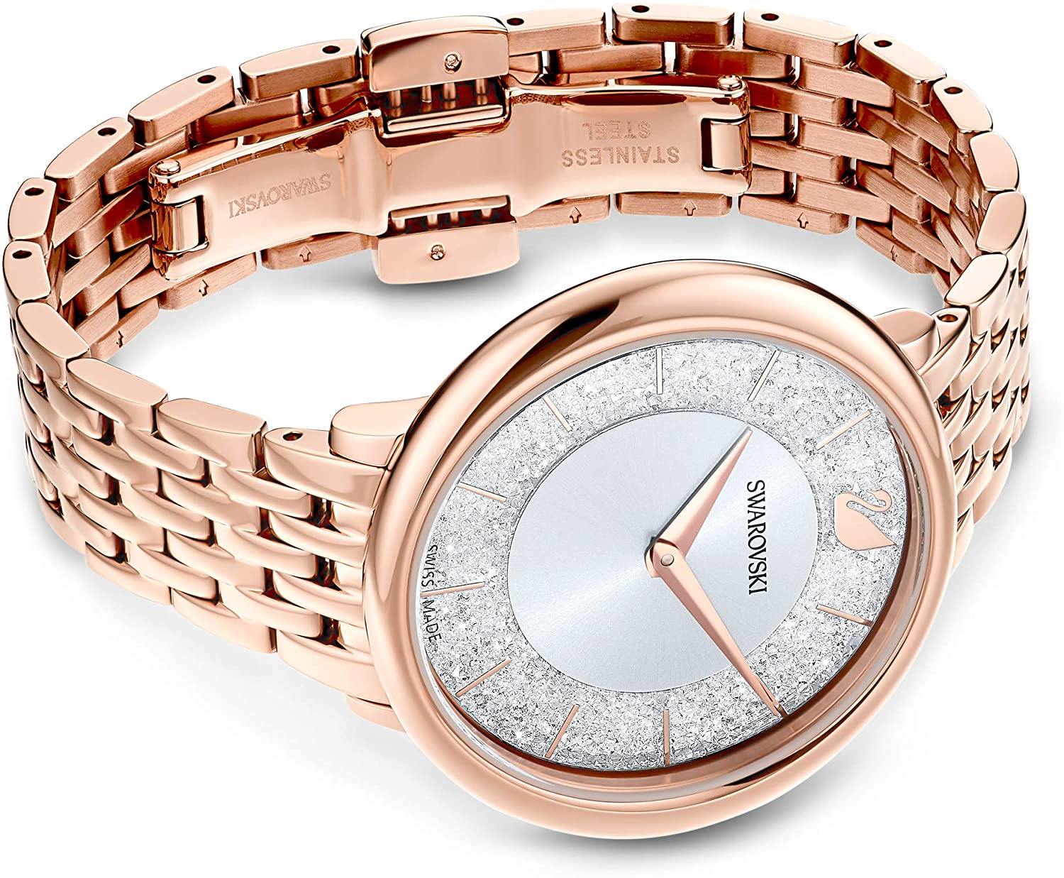 SWAROVSKI Women's Cosmopolitan Watch Collection, Metal Bracelet, Stainless Steel Band - JOY2ESpree