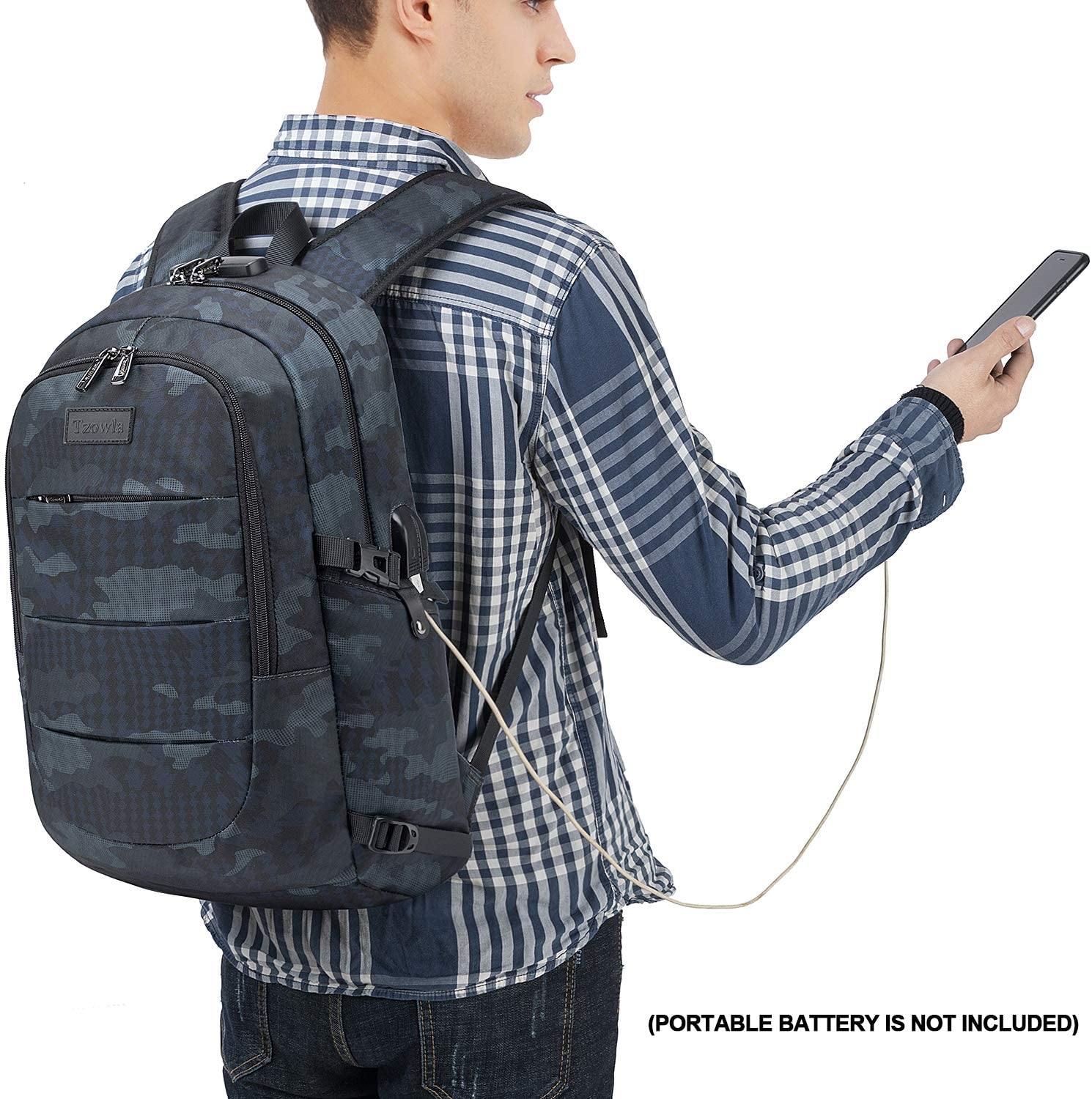 Travel Laptop Backpack Water Resistant Anti-Theft Bag with USB Charging Port - JOY2ESpree