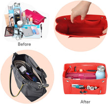 
                        
                          画像をギャラリービューアに読み込む, Vercord Felt Tote Handbag Purse Pocketbook Organizer Insert Divider Shaper Bag in Bag
                        
                      
