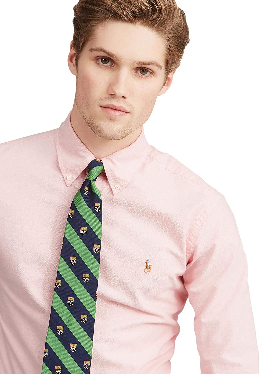 Ralph Lauren Mens Logo Button-Down Dress Shirt