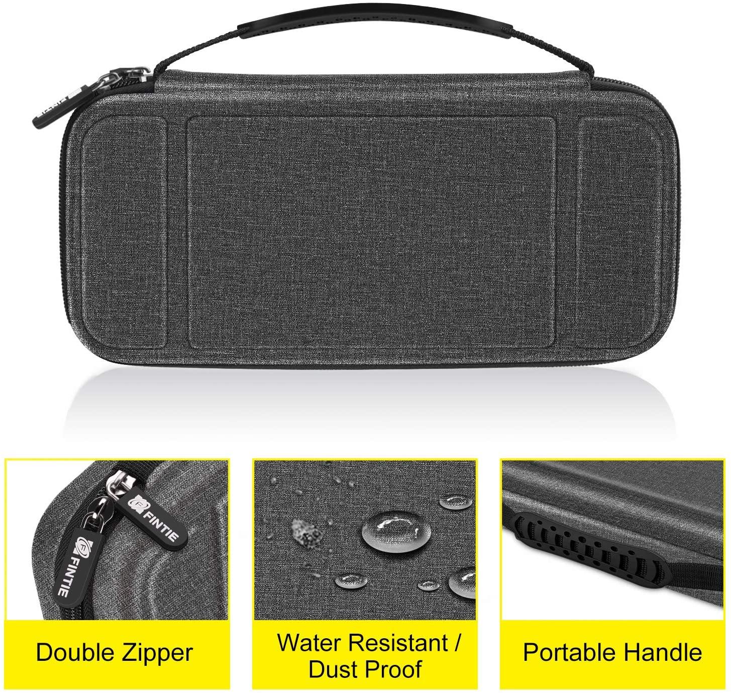 Fintie Carry Case for Nintendo Switch - [Shockproof] Hard Shell Protective Cover Travel Bag w/10 Game Card Slots - JOY2ESpree