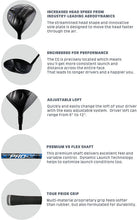 
                        
                          Load image into Gallery viewer, Aspire Pro-X Men's Titanium Face Adjustable 460cc Golf Driver Right Hand - Regular OR Stiff Flex Graphite - JOY2ESpree
                        
                      