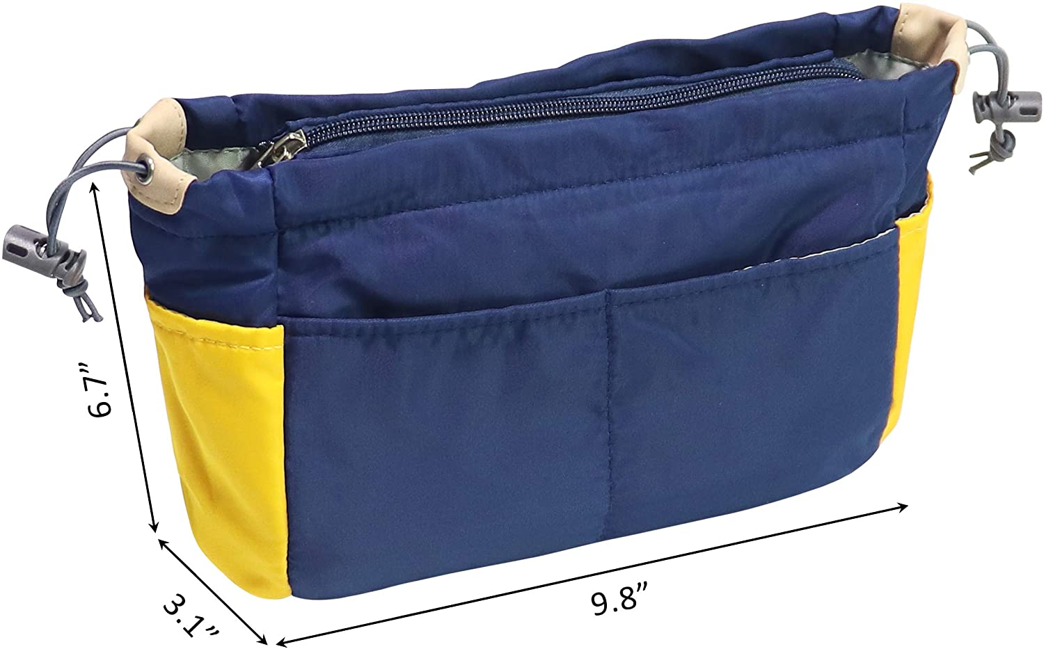 MISIXILE Nylon Handbag Organizer Insert,Travel Cosmetic Bag Organizer for Women