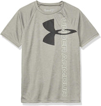 
                        
                          Load image into Gallery viewer, Under Armour Boys' Tech Split Logo Hybrid T-Shirt - JOY2ESpree
                        
                      
