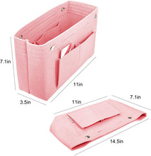 
                        
                          画像をギャラリービューアに読み込む, Vercord Felt Tote Handbag Purse Pocketbook Organizer Insert Divider Shaper Bag in Bag
                        
                      
