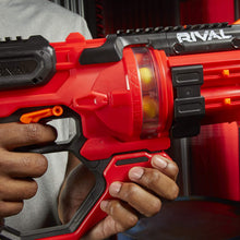
                        
                          Load image into Gallery viewer, NERF Rival Roundhouse XX-1500 Red Blaster -- Clear Rotating Chamber Loads Rounds into Barrel -- 5 Integrated Magazines, 15 Rival Rounds
                        
                      