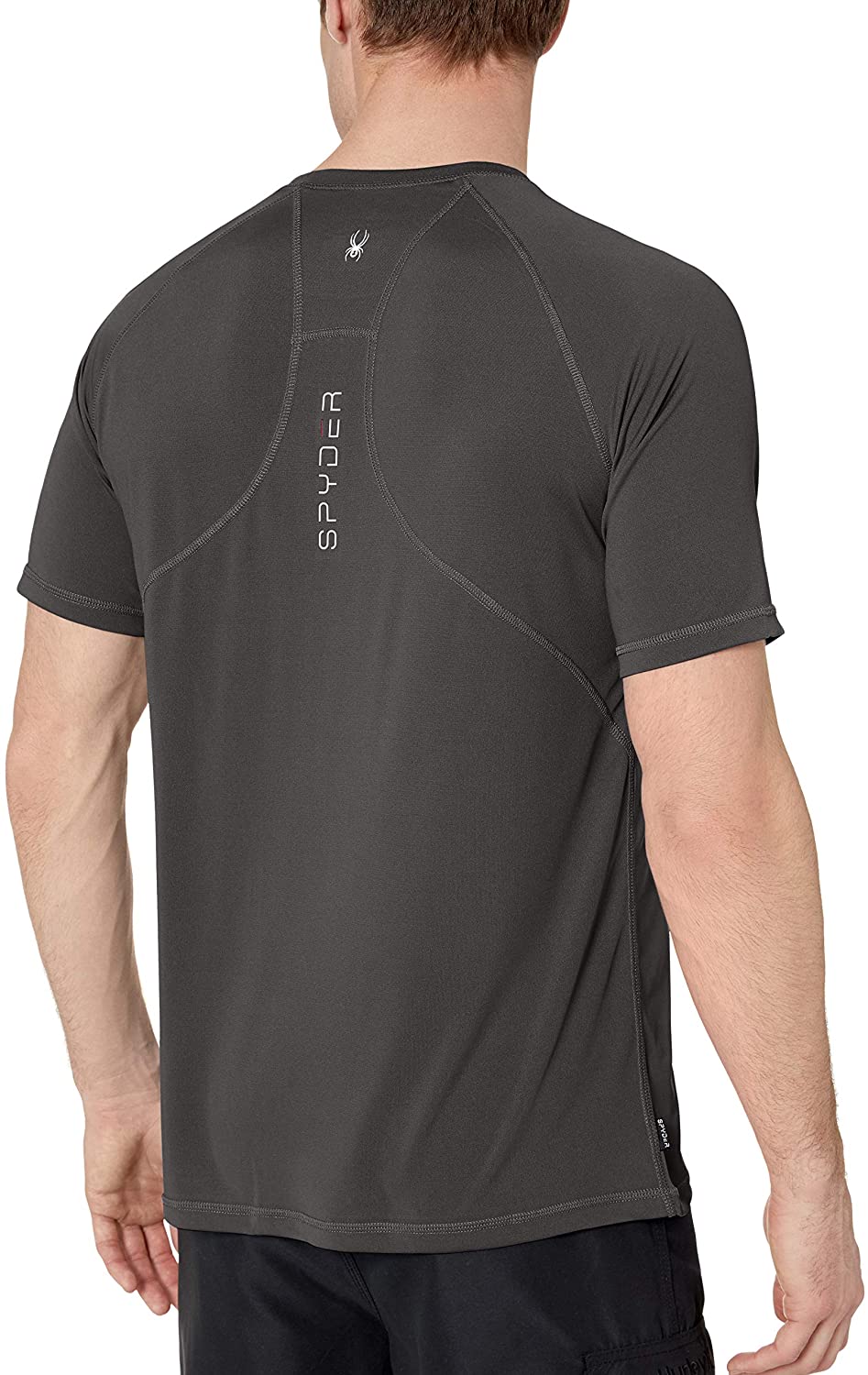 Spyder Men's Hydro Stretch Swim T-Shirt - Quick Dry Short Sleeve Rash Guard Tee