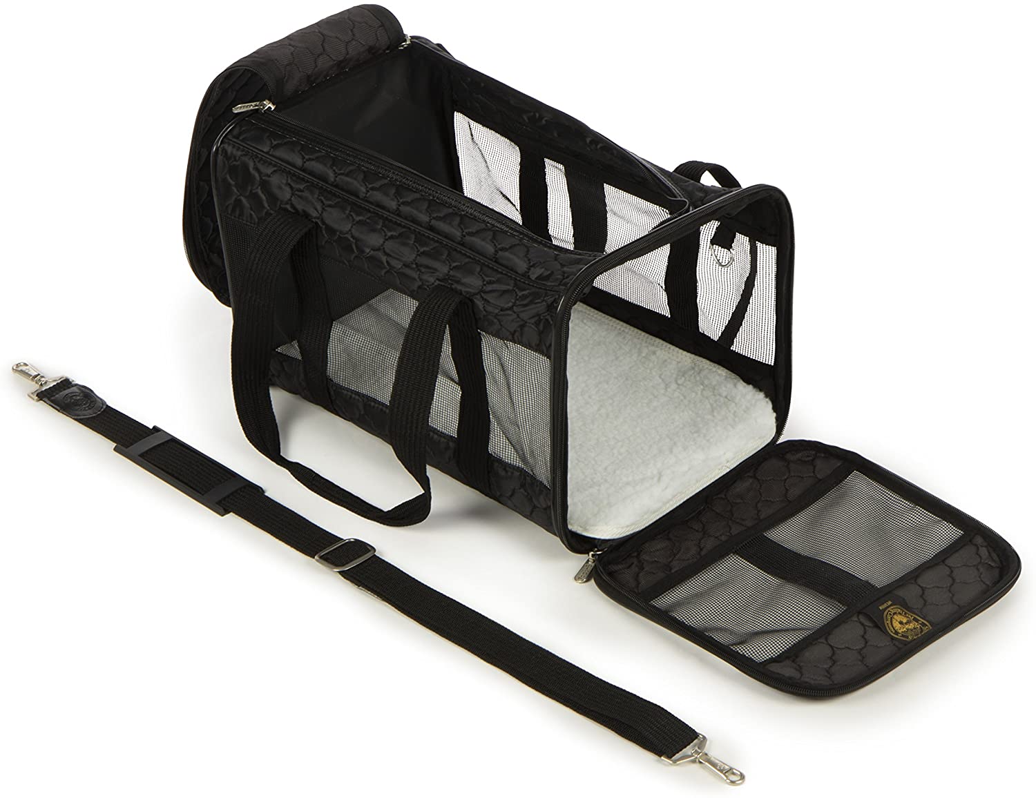Sherpa Original Deluxe Airline Approved Pet Carrier, Medium, Black