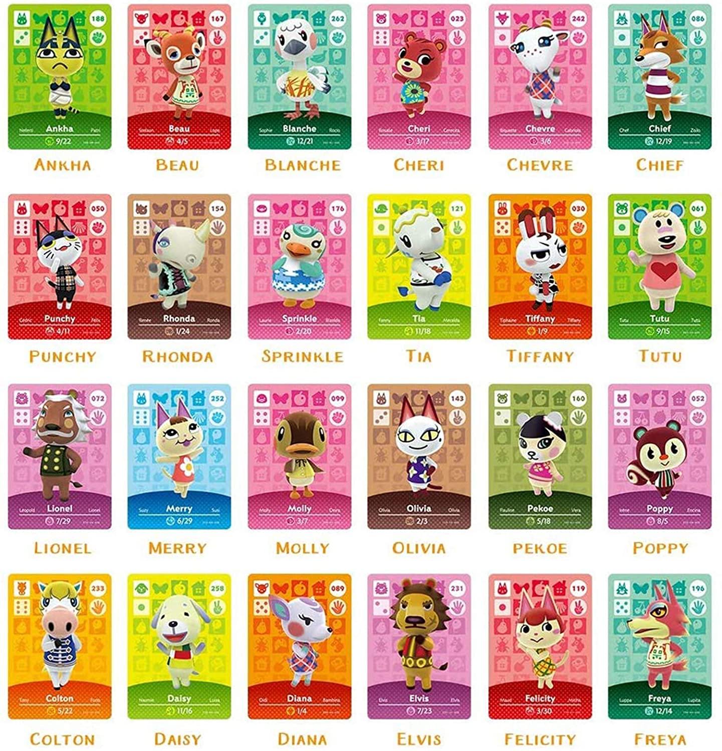BBear 24PCS ACNH Series 1-4 NFC Cards - Animal Crossing Series, New Horizons Game Villagers Cards - JOY2ESpree