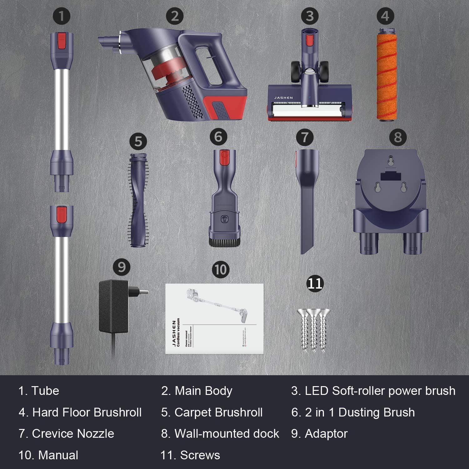 JASHEN D18 Cordless Stick Vacuum Cleaner - JOY2ESpree