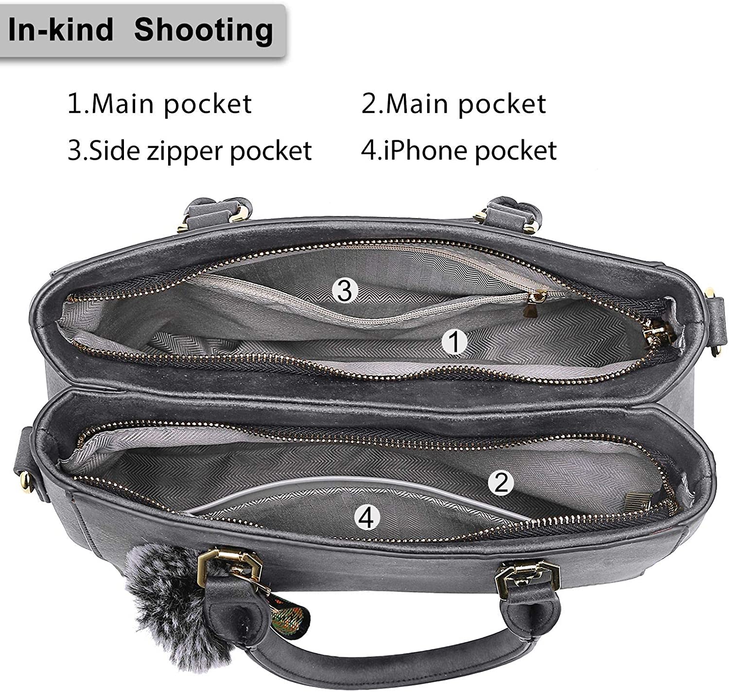 YNIQUE Satchel Purses and Handbags for Women Shoulder Tote Bags