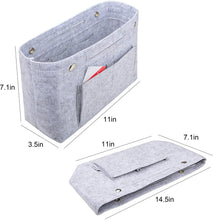 
                        
                          画像をギャラリービューアに読み込む, Vercord Felt Tote Handbag Purse Pocketbook Organizer Insert Divider Shaper Bag in Bag
                        
                      