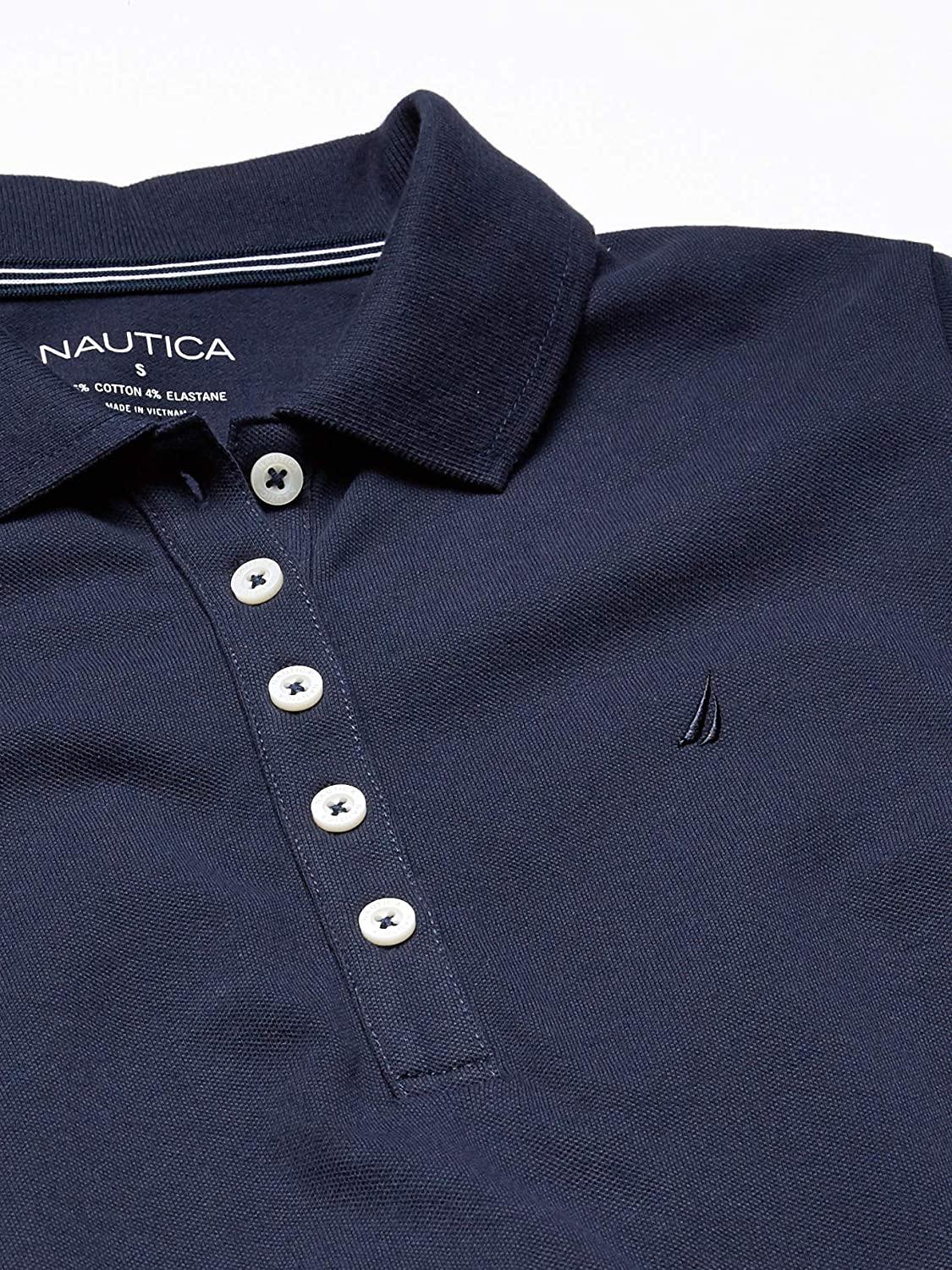 Nautica Women's Easy Classic Short Sleeve Stretch Cotton Polo Dress - JOY2ESpree