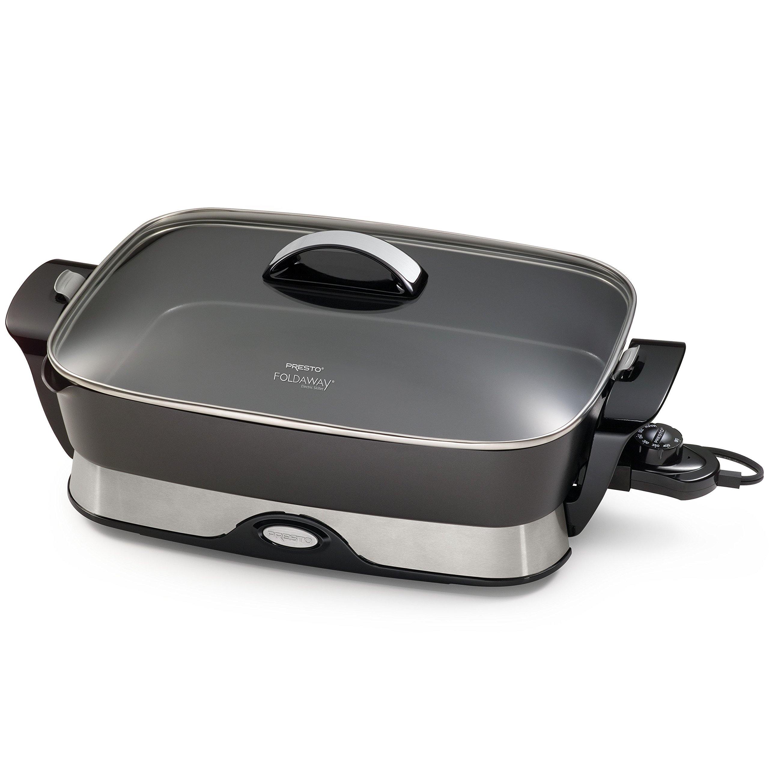 Presto 06857 16-inch Electric Foldaway Skillet, Black - JOY2ESpree