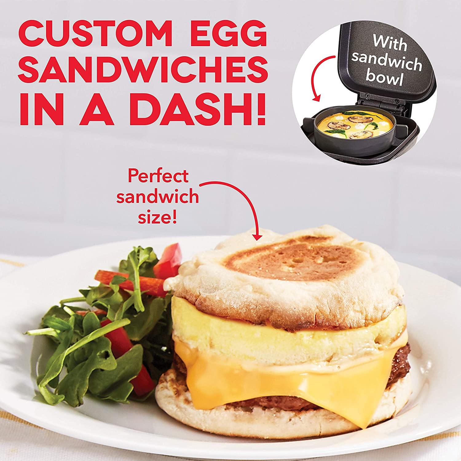 Dash DBBM450GBAQ08 Deluxe Sous Vide Style Egg Bite Maker with Silicone Molds for Breakfast Sandwiches