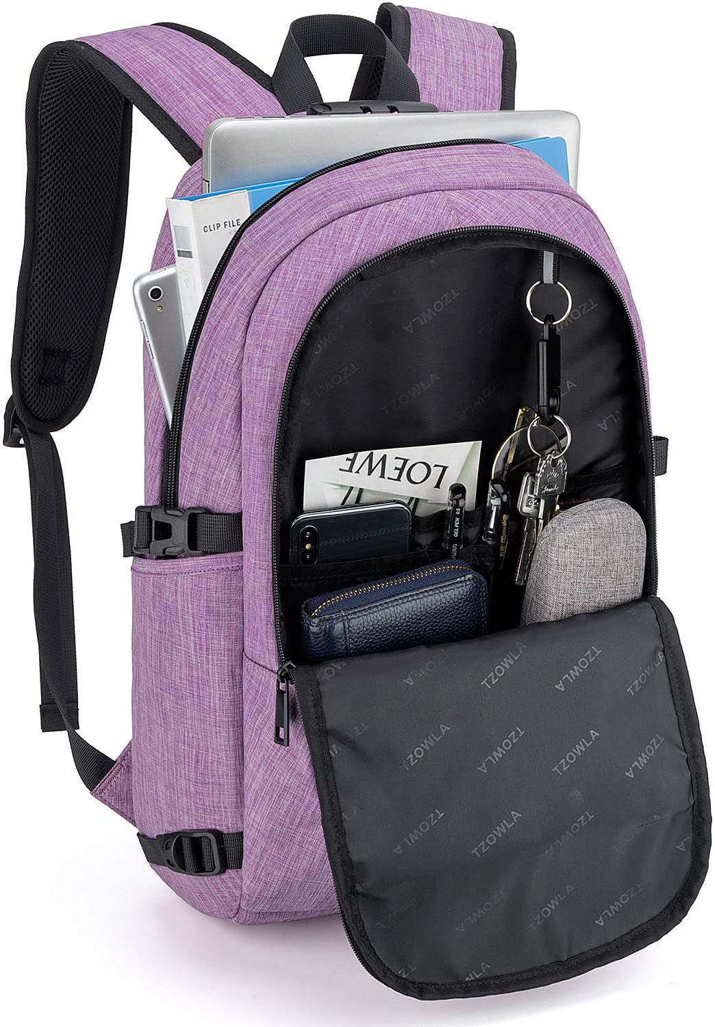 Travel Laptop Backpack Water Resistant Anti-Theft Bag with USB Charging Port