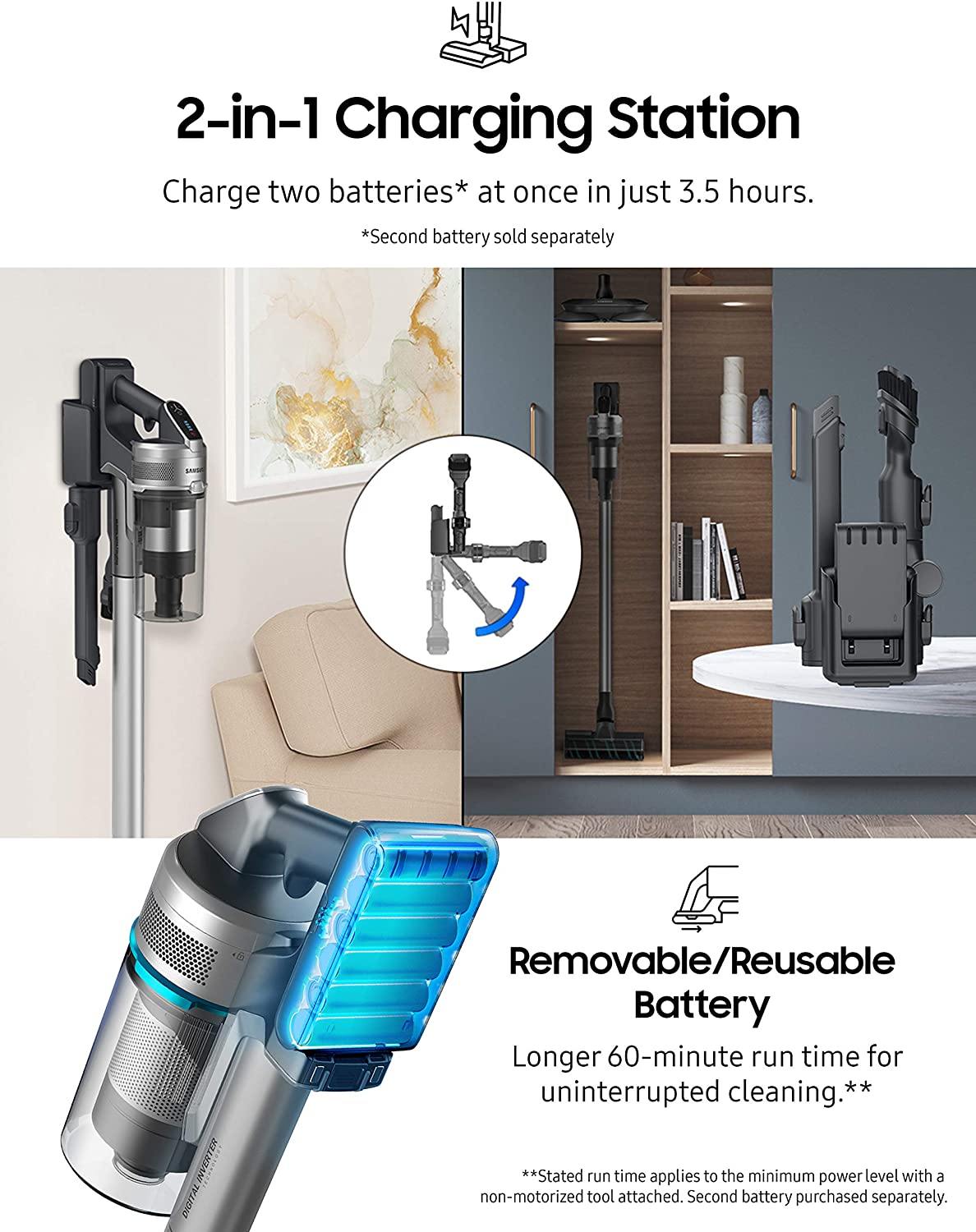 Samsung Jet 75 Stick Cordless Lightweight Vacuum Cleaner - JOY2ESpree