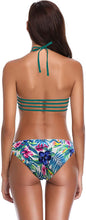 
                        
                          画像をギャラリービューアに読み込む, SHEKINI Women's Floral Printing Cutout Strappy Halter Swimsuits Bikini Suits
                        
                      