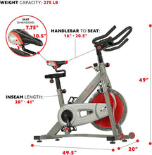 
                        
                          將圖片載入圖庫檢視器 Sunny Health &amp; Fitness Indoor Cycling Exercise Bike with 40 LB Flywheel and Dual Felt Resistance - Pro / Pro II - JOY2ESpree
                        
                      