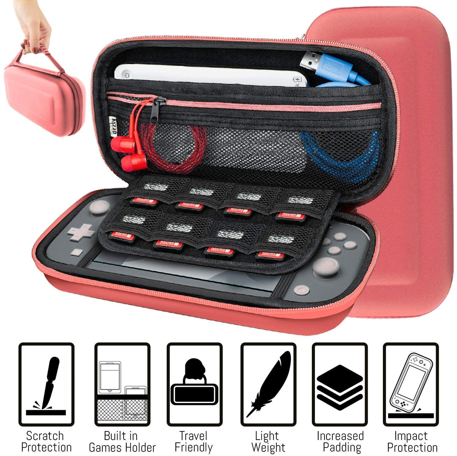 Orzly Accessories Bundle Compatible for use with Nintendo Switch Lite - JOY2ESpree