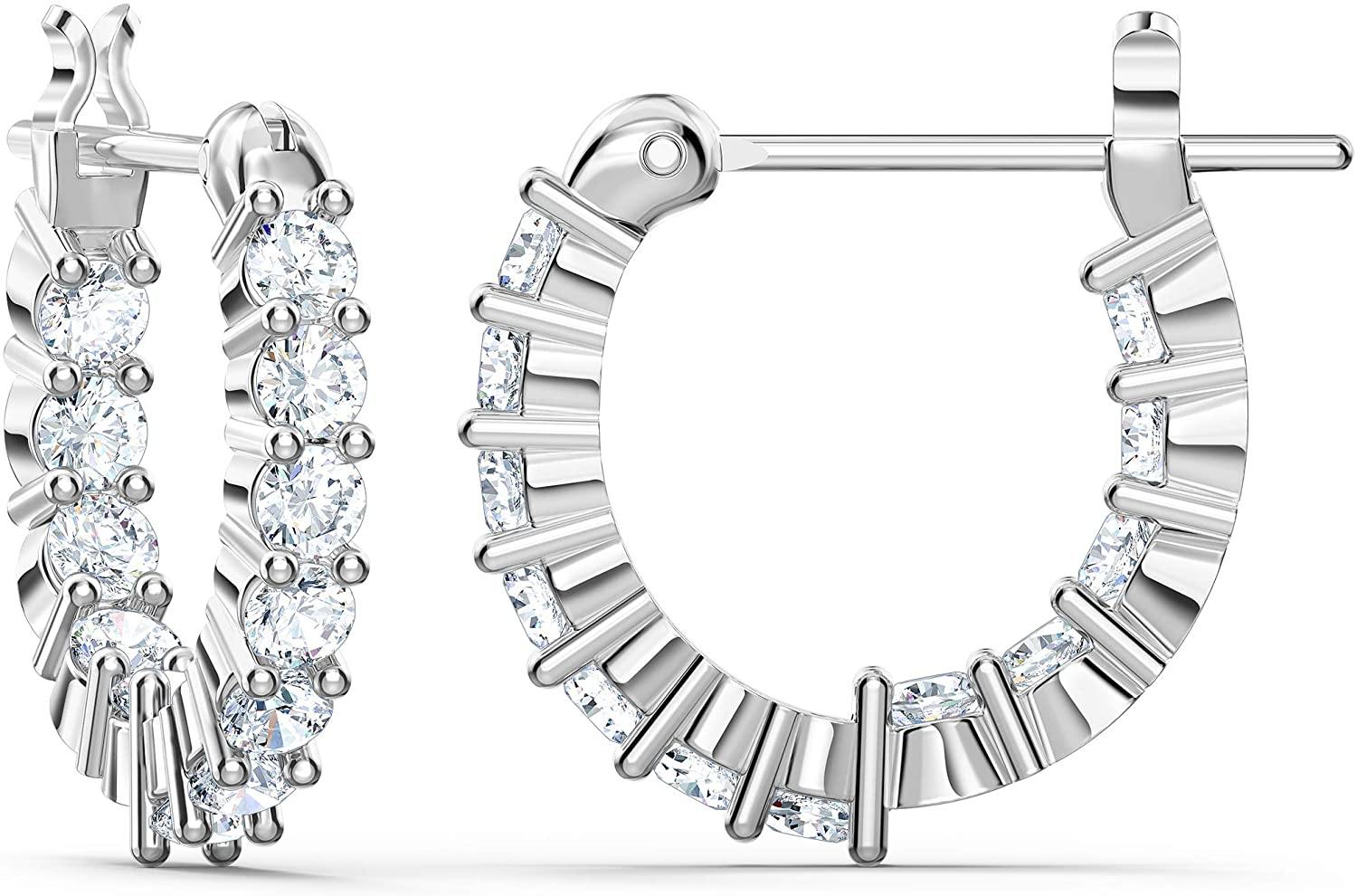 SWAROVSKI Women's Vittore Earring Jewelry Collection, Gold Tone Crystals, Clear Crystals - JOY2ESpree
