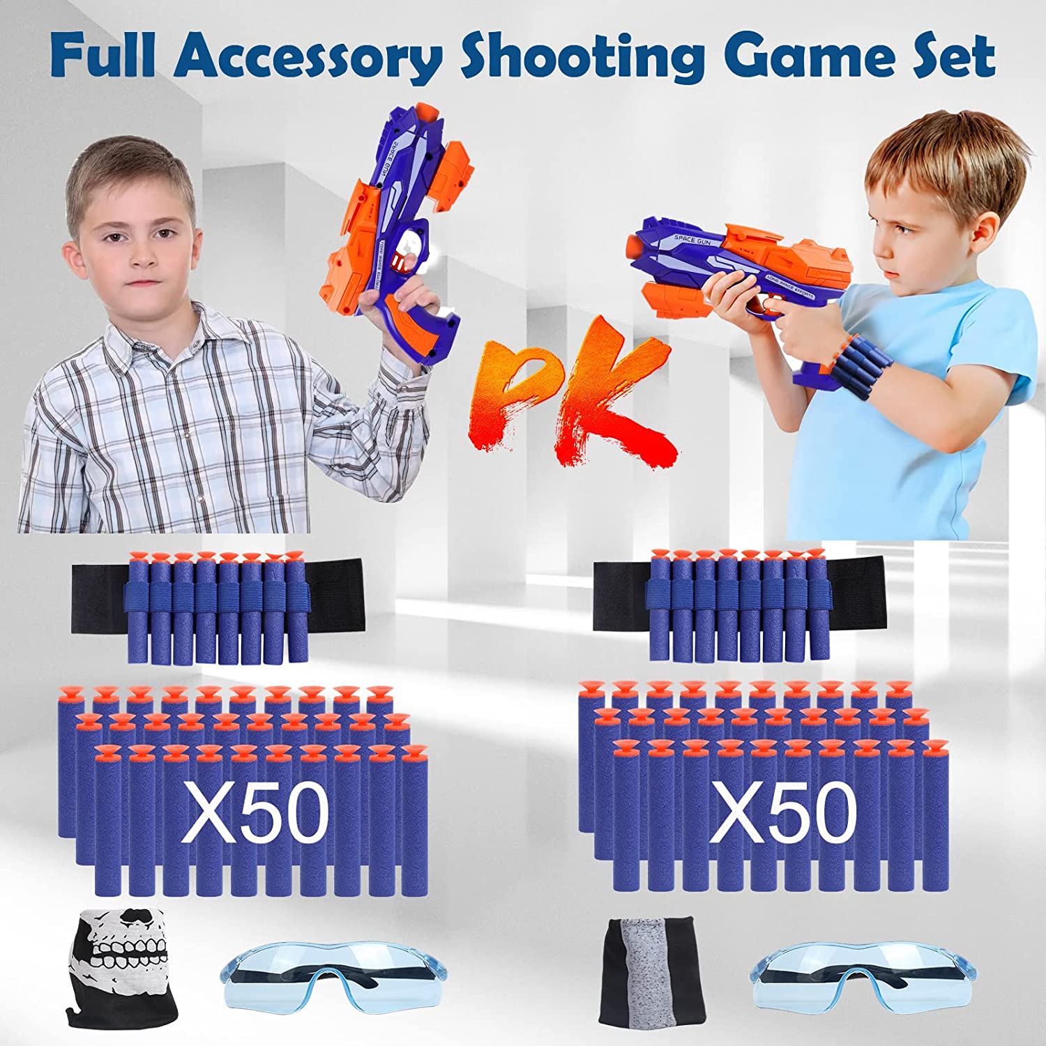 STOTOY Electronic Targets for Nerf Guns, Running Shooting Target Scoring Auto Reset Digital Targets with Track, Practice Toys with Moving and Static Modes,Toy for Kids-Boys & Girls