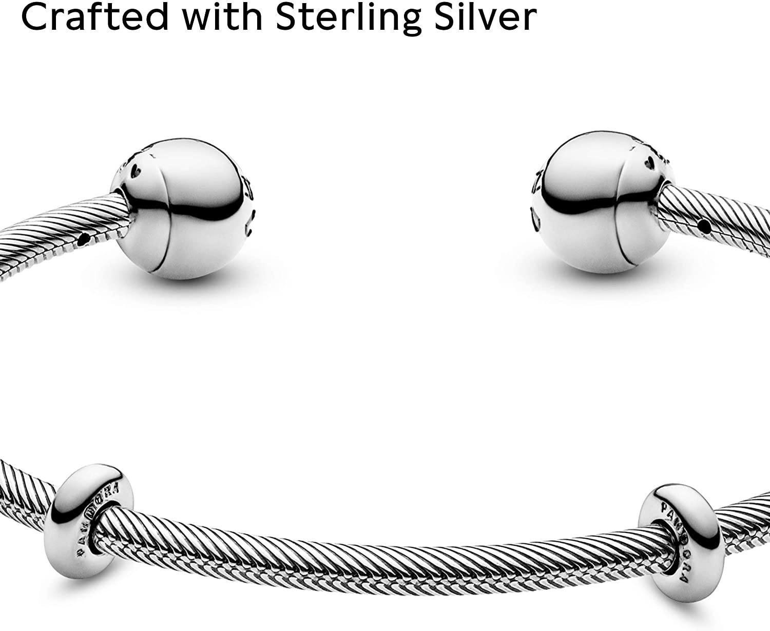 Pandora Jewelry Snake Chain Style Open Bangle Sterling Silver Bracelet - JOY2ESpree