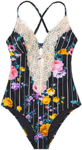 
                        
                          Muat gambar ke penampil Galeri, CUPSHE Fashion Women's Ladies Vintage Lace Bikini Sets Beach Swimwear Bathing Suit
                        
                      