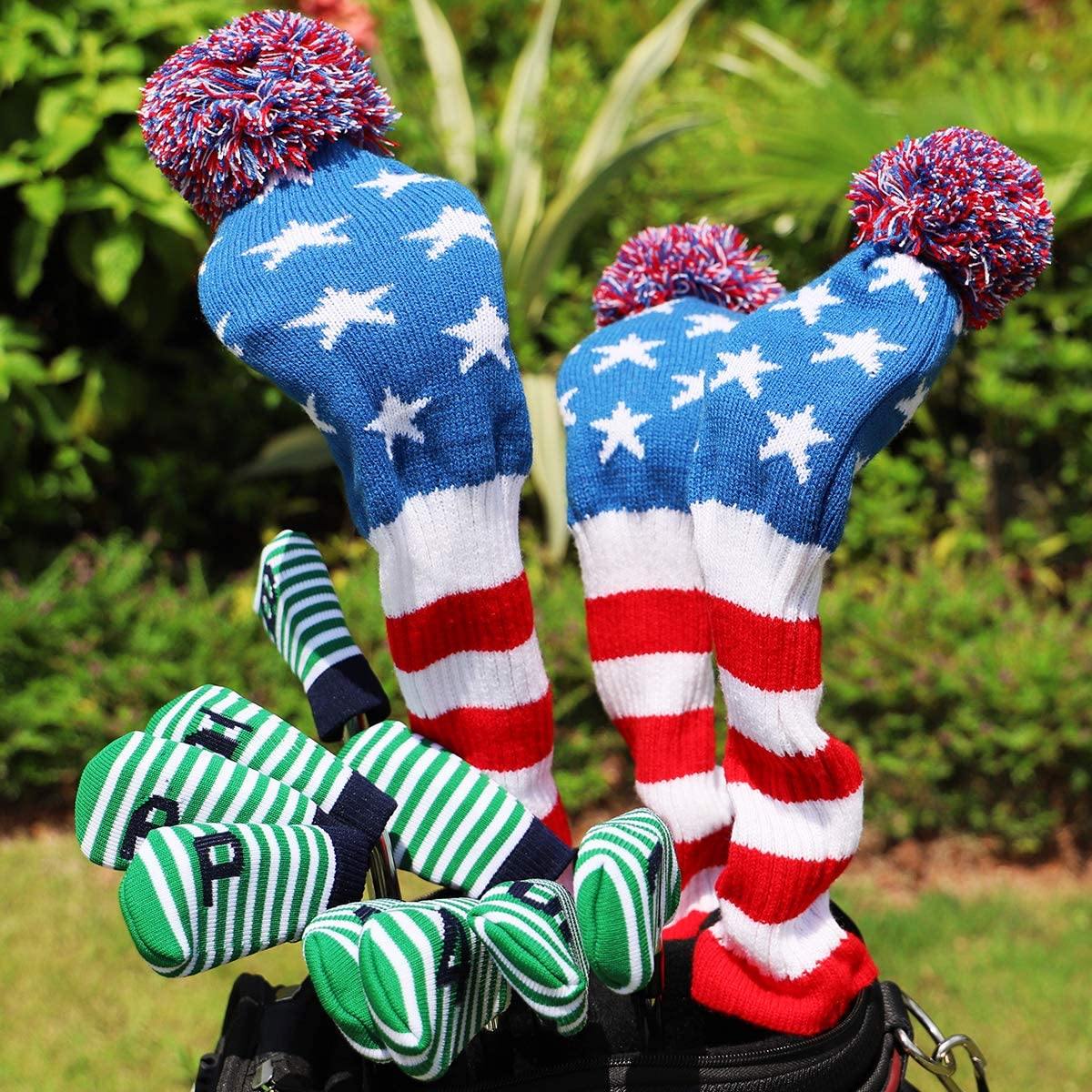 Golf Club Head Covers,Golf Driver Covers Golf Fairway Wood Cover Hybrid Cover - JOY2ESpree