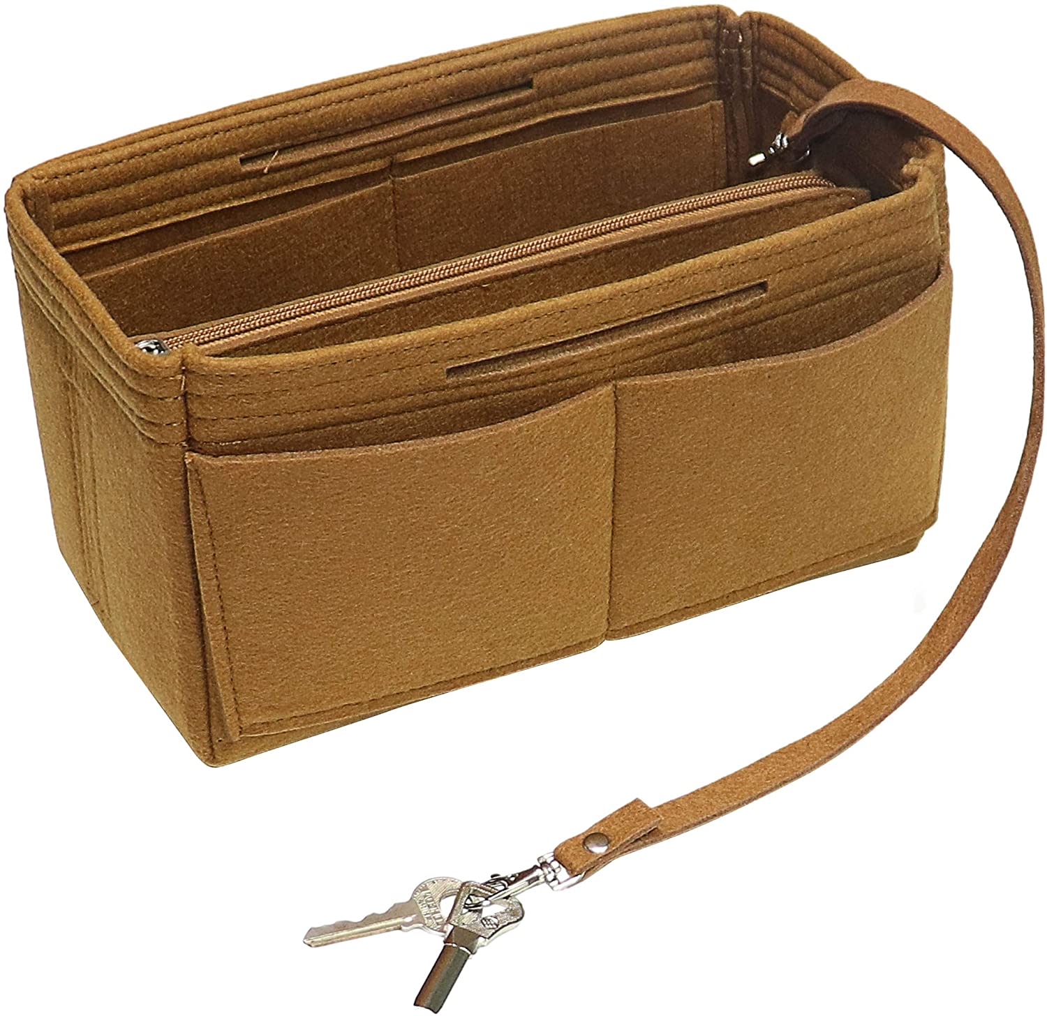 Purse Handbag Organizer Insert, MISIXILE Felt Bag Organizer with Handles