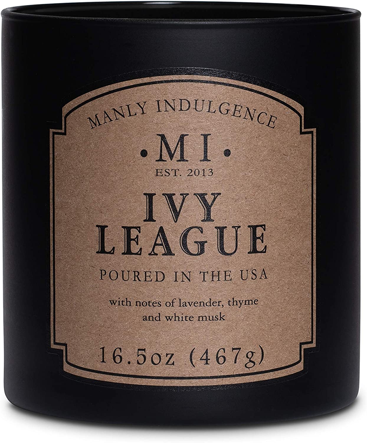 Manly Indulgence Sea Salt & Ginger Scented Jar Candle, 15 Oz, White