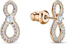 
                        
                          Muat gambar ke penampil Galeri, SWAROVSKI Women's Infinity Jewelry Set Collection, Rose Gold Tone &amp; Rhodium Finish, Clear Crystals - JOY2ESpree
                        
                      