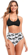 
                        
                          画像をギャラリービューアに読み込む, SHEKINI Women's Floral Printing Cutout Strappy Halter Swimsuits Bikini Suits
                        
                      