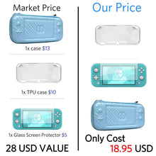 
                        
                          Muat gambar ke penampil Galeri, CoBak Carrying Case for Nintendo Switch Lite - with 1 Screen Protector, 1 Grip Case and 4 Thumb Grip Caps. - JOY2ESpree
                        
                      