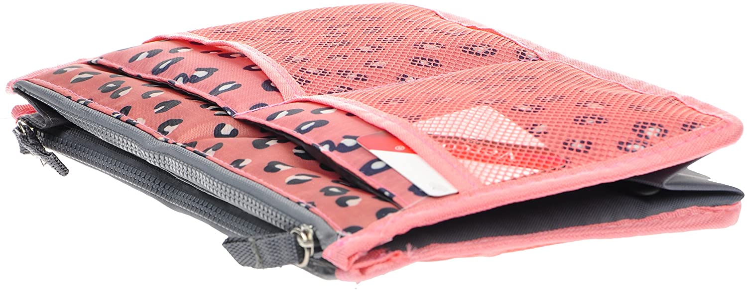 Vercord Purse Organizer Insert for Handbags Bag Organizers Inside Tote Pocketbook Women Nurse Nylon 13 Pockets Black Medium