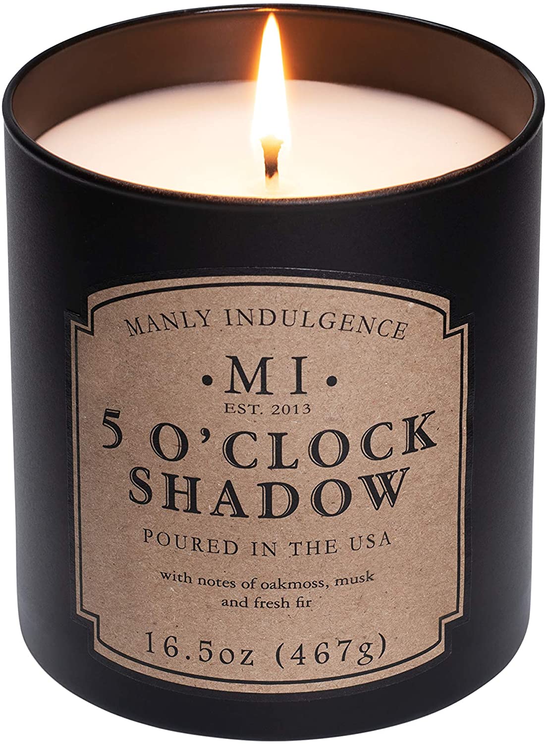 Manly Indulgence Sea Salt & Ginger Scented Jar Candle, 15 Oz, White