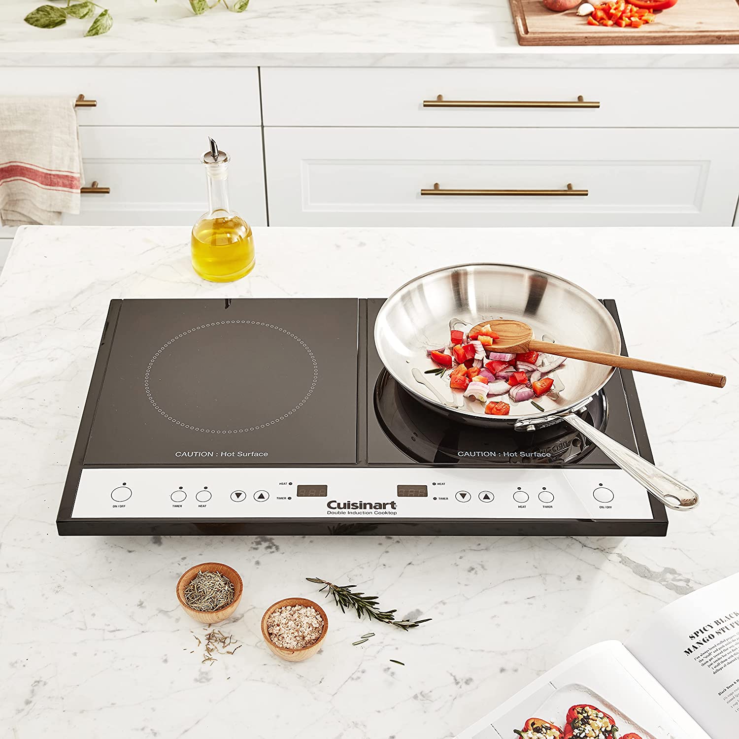 Cuisinart ICT-60 Double Induction Cooktop, One Size, Black - JOY2ESpree