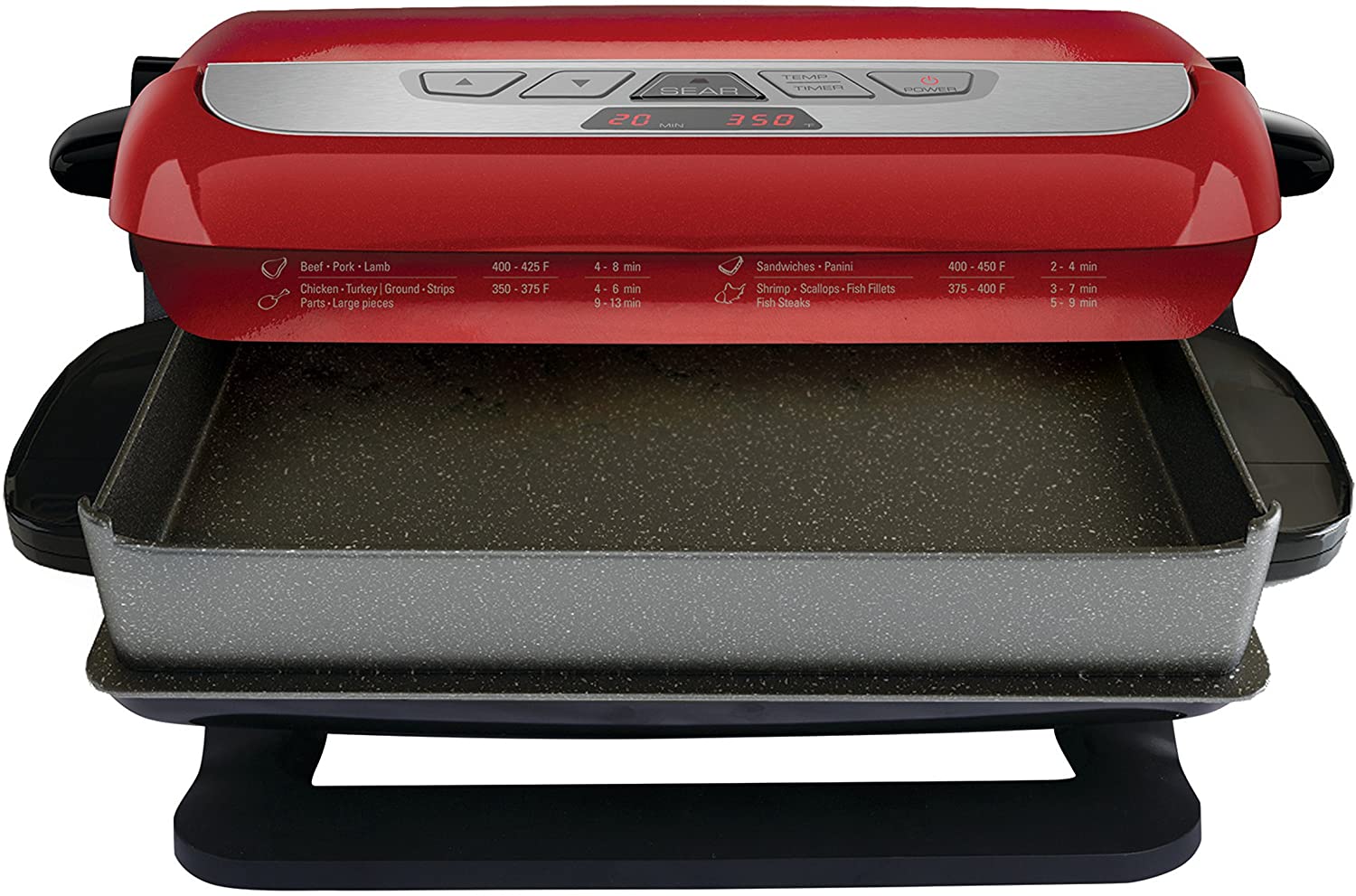 George Foreman GRP4842MB Multi-Plate Evolve Grill, (Ceramic Grilling Plates, and Waffle Plates Included), Black - JOY2ESpree