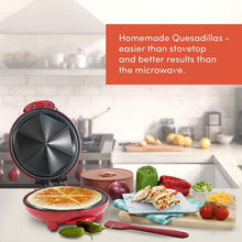 
                        
                          Muat gambar ke penampil Galeri, Elite Gourmet Mexican Taco Tuesday Quesadilla Maker, Easy-Slice 6-Wedge, Grilled Cheese, 11 Inch, Red - JOY2ESpree
                        
                      