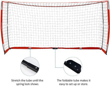 
                        
                          Muat gambar ke penampil Galeri, Pinty 12x6ft Soccer Goal, Knotless Kids' Soccer Net with 12pcs Soccer Cones Set in Multi Colors, Easy Setup Steel Poles and Portable Design - JOY2ESpree
                        
                      