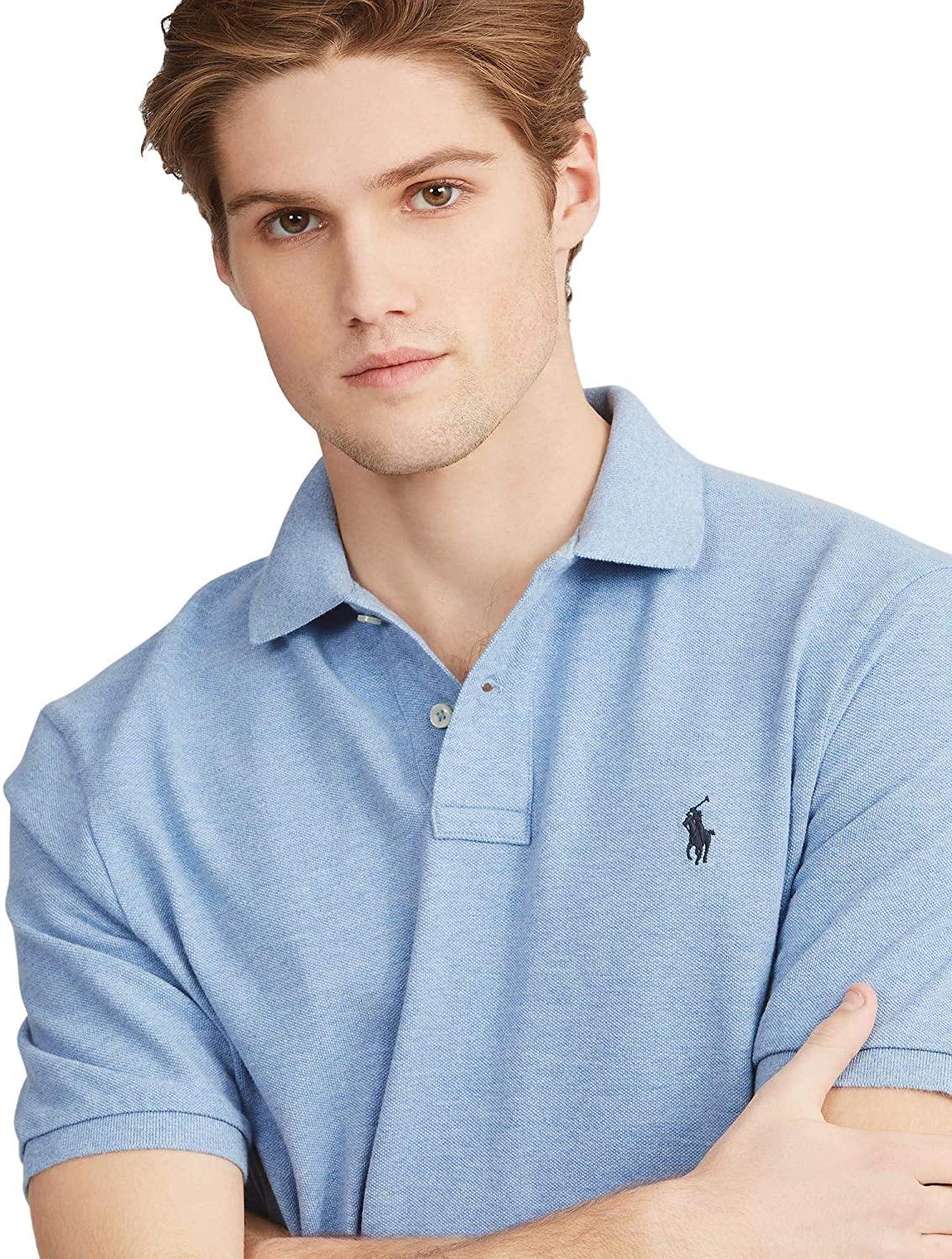 Polo RL Men's Custom Slim Fit Mesh Pony Shirt