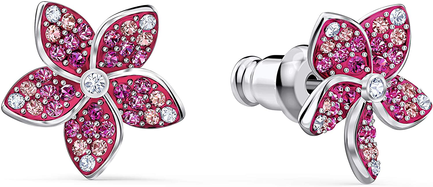 SWAROVSKI Women's Tropical Flower Pink Crystal Jewelry Collection - JOY2ESpree