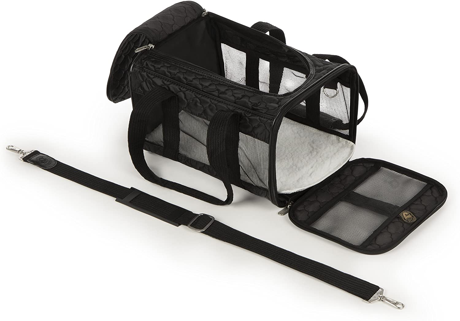 Sherpa Original Deluxe Airline Approved Pet Carrier, Medium, Black