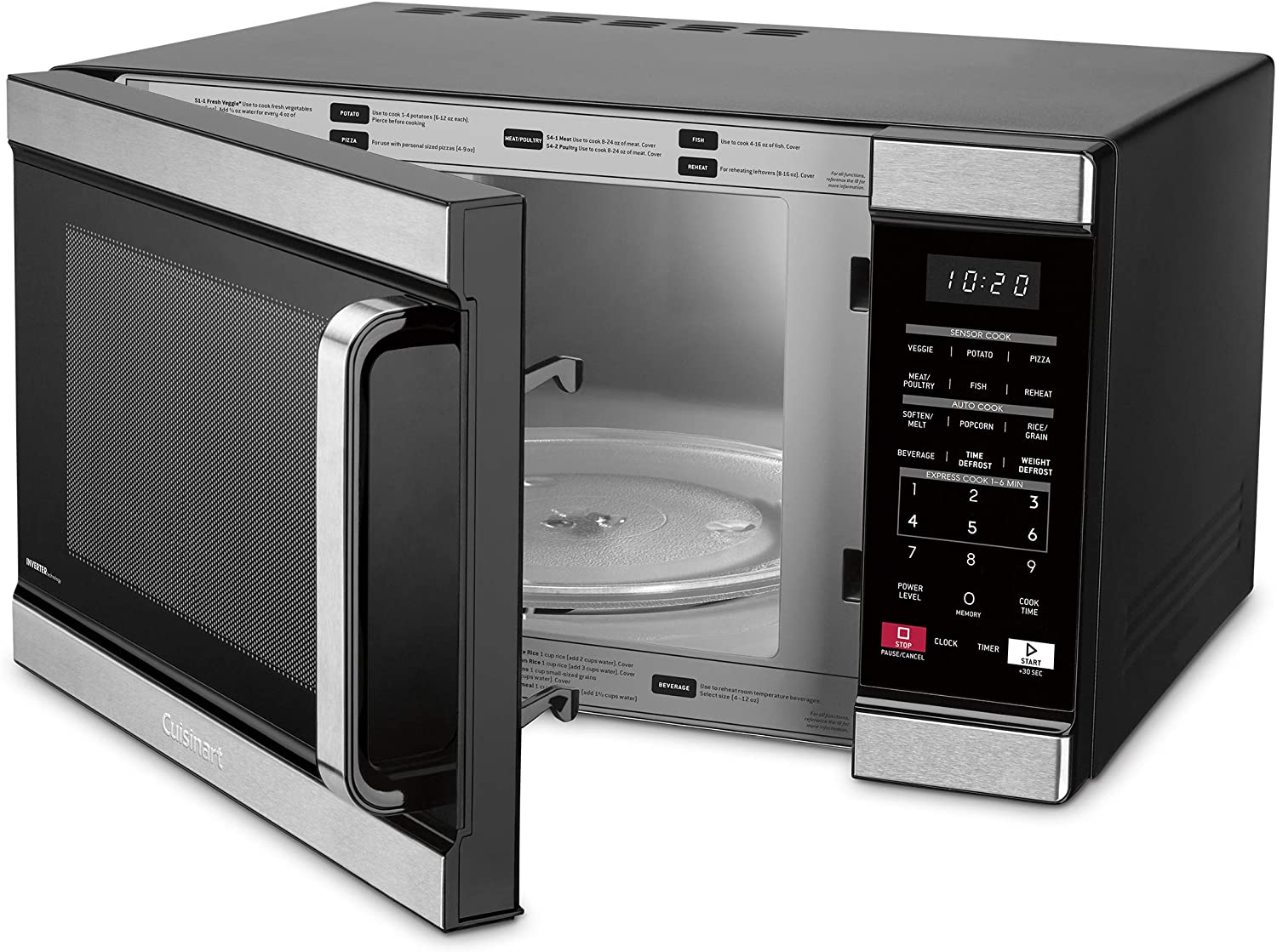 Cuisinart CMW-110 Stainless Steel Microwave Oven, Silver - JOY2ESpree