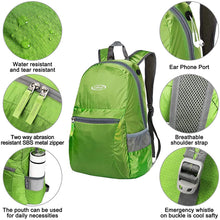 
                        
                          Load image into Gallery viewer, G4Free Ultra Lightweight Packable Backpack Travel Hiking Daypack Handy Foldable Water Resistant Camping Outdoor Backpack
                        
                      
