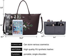 
                        
                          Cargar imagen en el visor de la galería, K.EYRE Women's Soft Faux Leather Tote Bag Purse Handbags Wallet Tote Shoulder Bag Purse Large Capacity
                        
                      