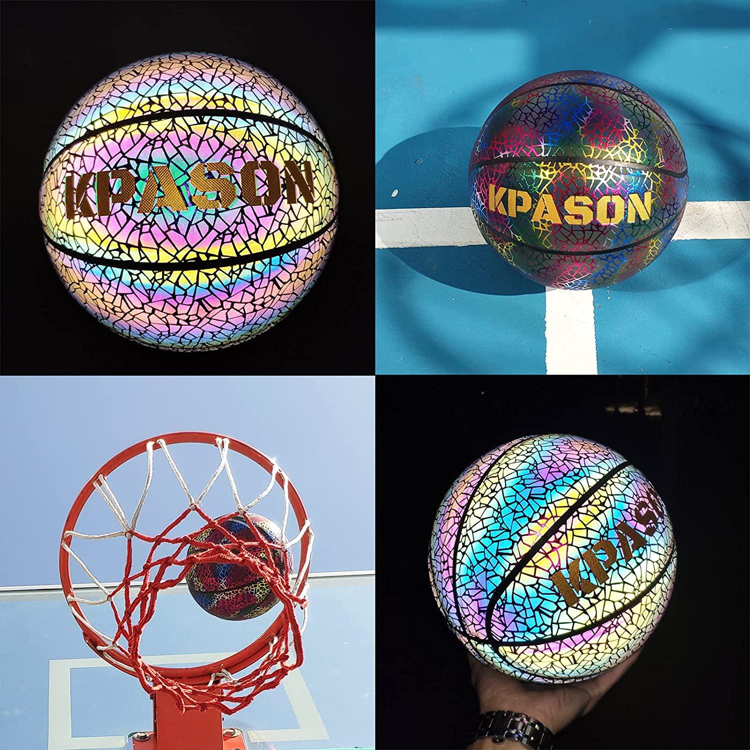 KPASON Basketball Holographic Glow in The Dark Basketball - JOY2ESpree