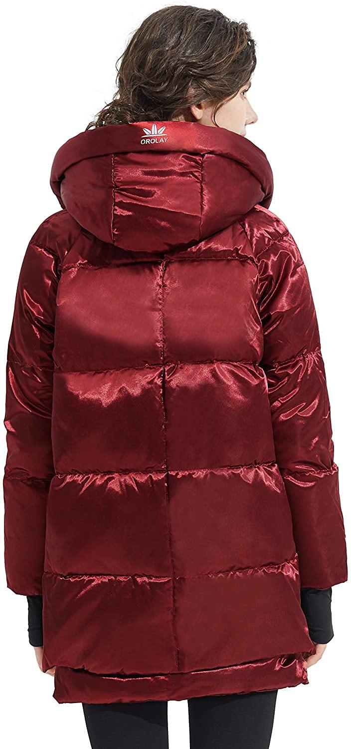 Orolay Women's Thickened Hooded Down Jacket