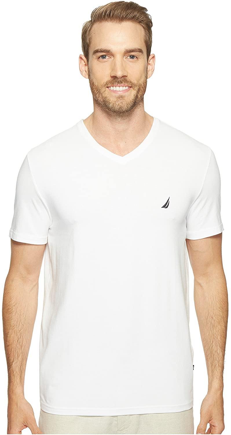 Nautica Men's Short Sleeve Solid Slim Fit V-Neck T-Shirt - JOY2ESpree